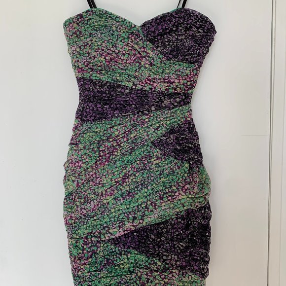 BCBGMaxAzria Sweetheart Neckline Strapless Cocktail Dress Size XS - Picture 1 of 1